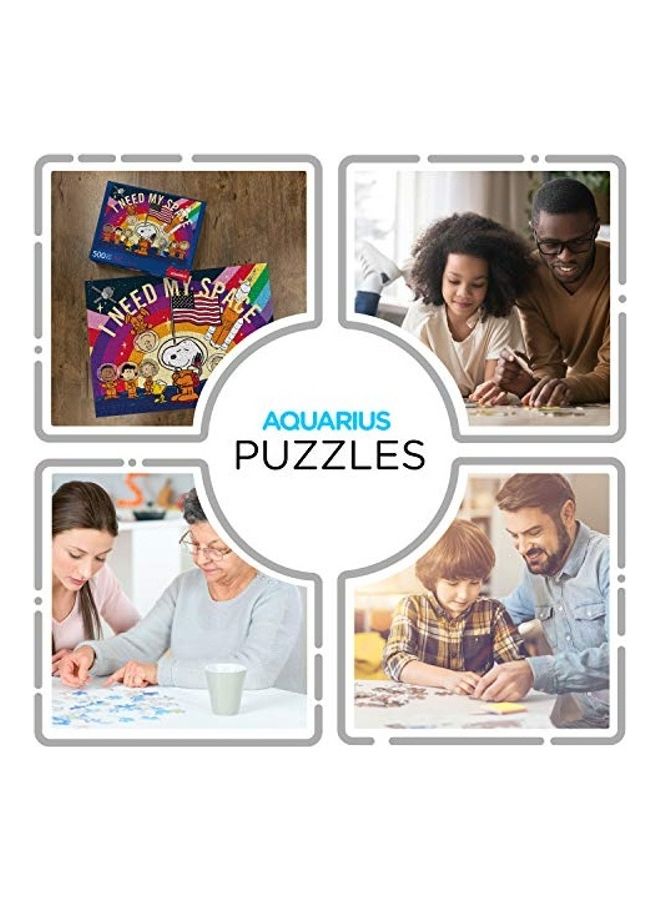 Aquarius 500-Piece Peanuts Snoopy In Space Jigsaw Puzzle Set  - Image 3