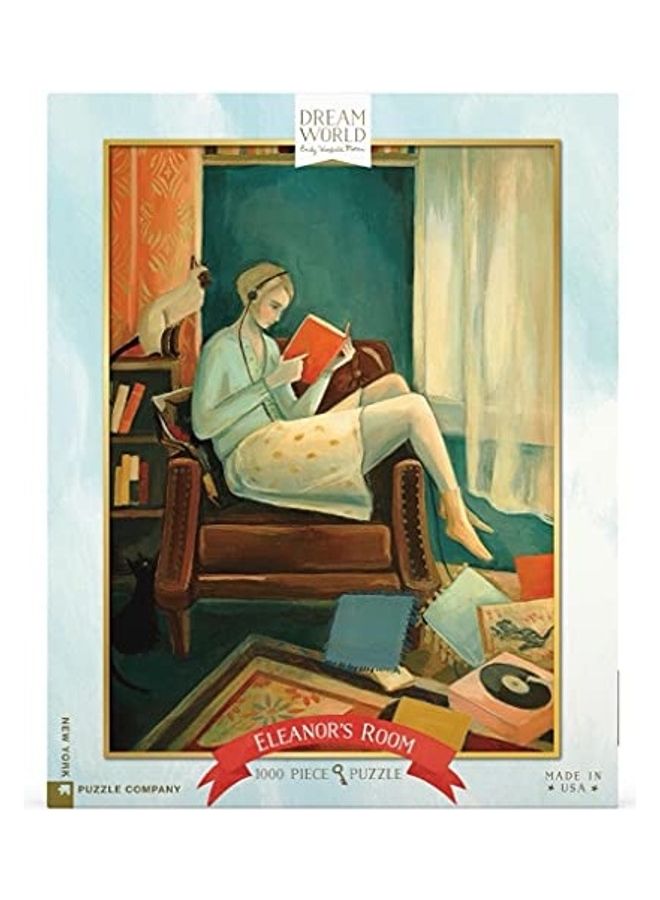 New York Puzzle Company 1000-Piece Dream World Eleanor's Room Jigsaw Puzzle Set  - Image 3