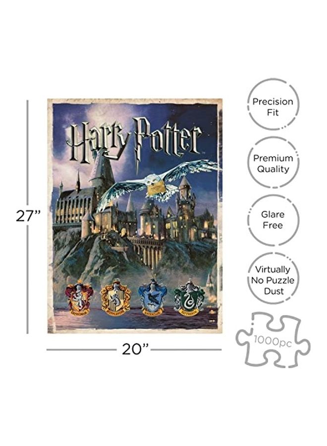 Aquarius 1000-Piece Harry Potter Hogwarts Castle Jigsaw Puzzle Set  - Image 1