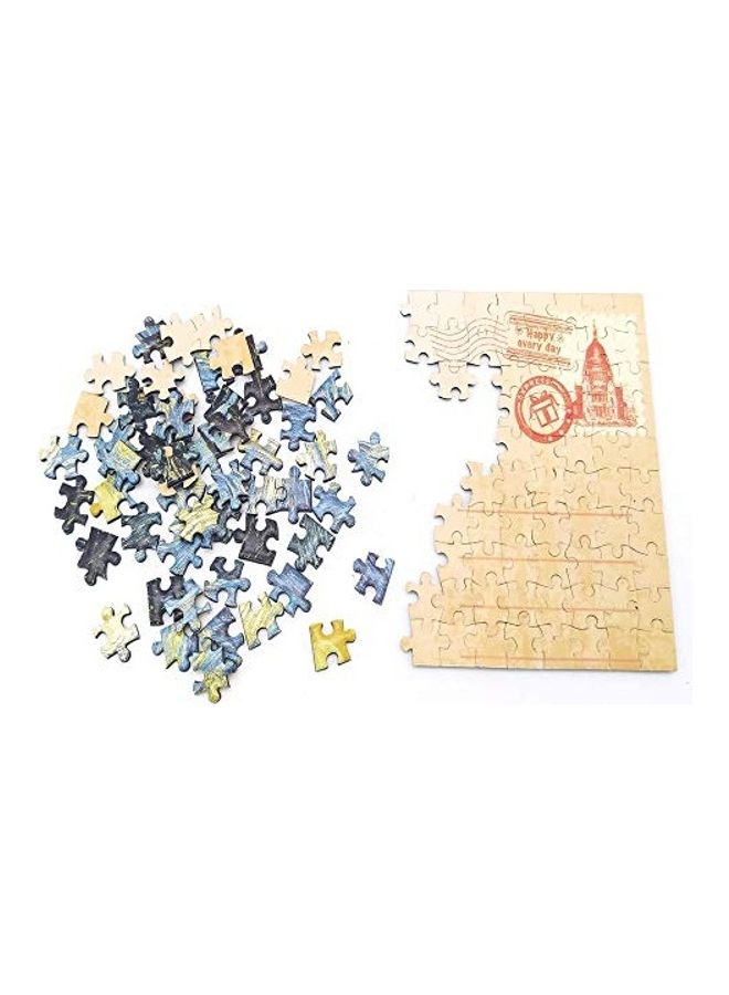 CHengQiSM - 450-Piece Starry Night And Rhone River With Sunflower Jigsaw Puzzle Set 6x4inch - Image 1