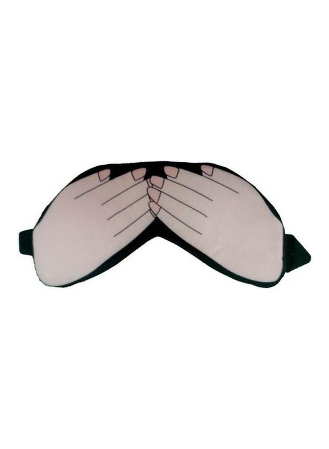 غطاء مبطن ومريح للعينين مناسب للنوم مزين بطبعة ثلاثية الأبعاد