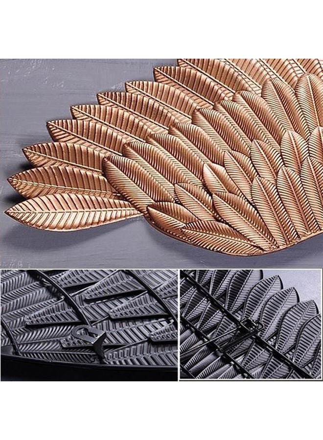 LINGWEI Modern Wall Decorations Object Angel Wings Metal Wall Hanging for Home Bedroom Living Room Golden 90x35x3cm - Image 4