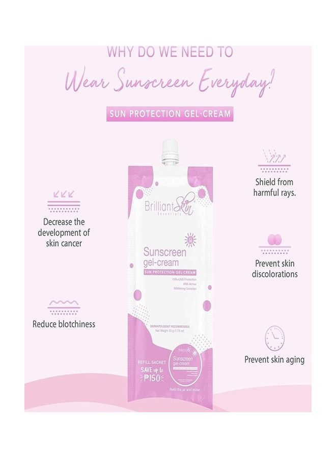 2-Piece SPF 30 Sunscreen Gel Cream Pink 2 X 50grams