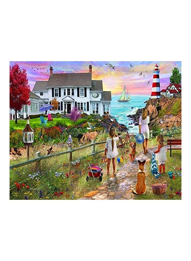 وايت ماونتن بازلز مجموعة أحجية قطع تركيب بتصميم صورة طريق الشاطئ "Beach Path" مكونة من 1000 قطعة - Image 2