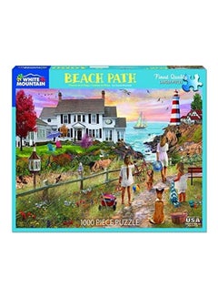 وايت ماونتن بازلز مجموعة أحجية قطع تركيب بتصميم صورة طريق الشاطئ "Beach Path" مكونة من 1000 قطعة  - Image 1