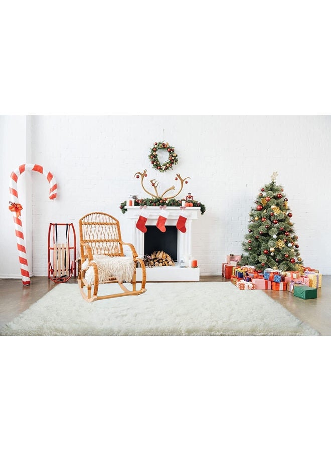 Captaintech Anti-Skid Soft Area Rug Polyester Cream White 80x120cm - Image 4