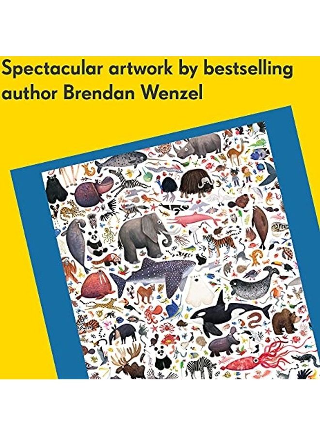 كرونيكل بوكس 500-Piece Hello Animals Of The World Family Puzzles Set  - Image 2