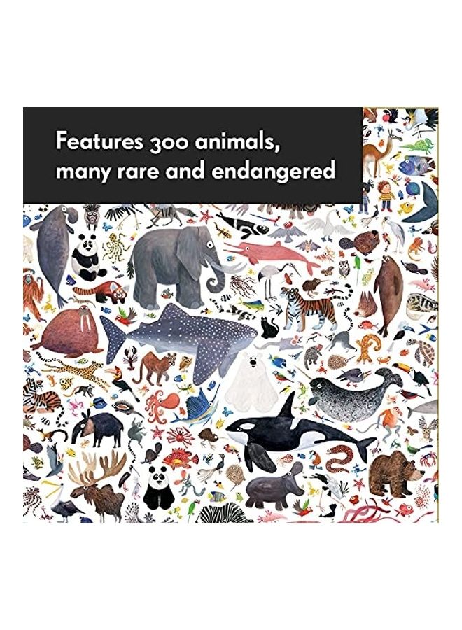 كرونيكل بوكس 500-Piece Hello Animals Of The World Family Puzzles Set  - Image 3