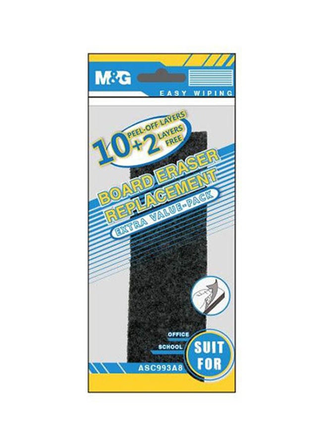 M&G - Board Eraser Replacement 10+2 Layers White - Image 1