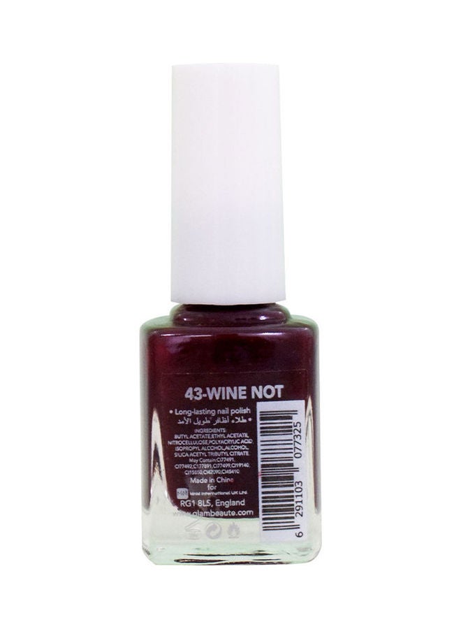 GLAMBeaute Nail Enamel Matte, 13Ml, 43 Wine Not  - Image 2