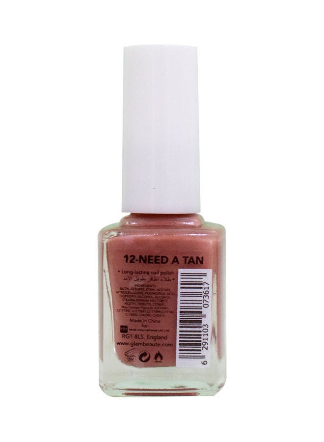 GLAMBeaute Nail Enamel 12 - Need A Tan Need a tan  - Image 2