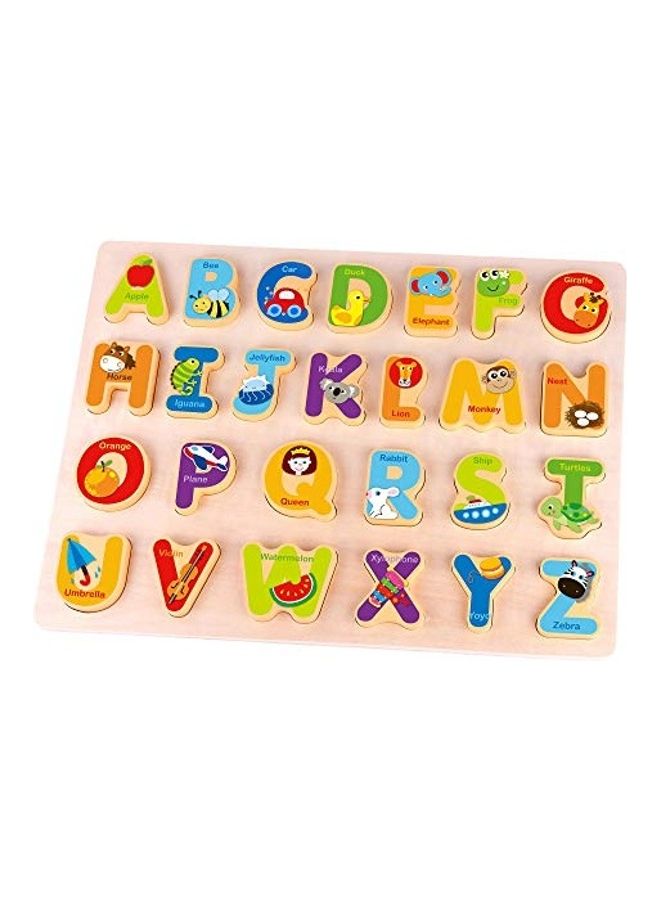 Fat Brain Toys Alphabet Adventure Wooden Puzzle Early Learning Toys - Image 1