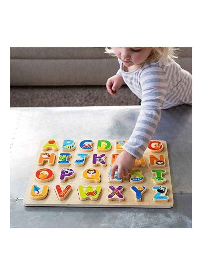 Fat Brain Toys Alphabet Adventure Wooden Puzzle Early Learning Toys - Image 2