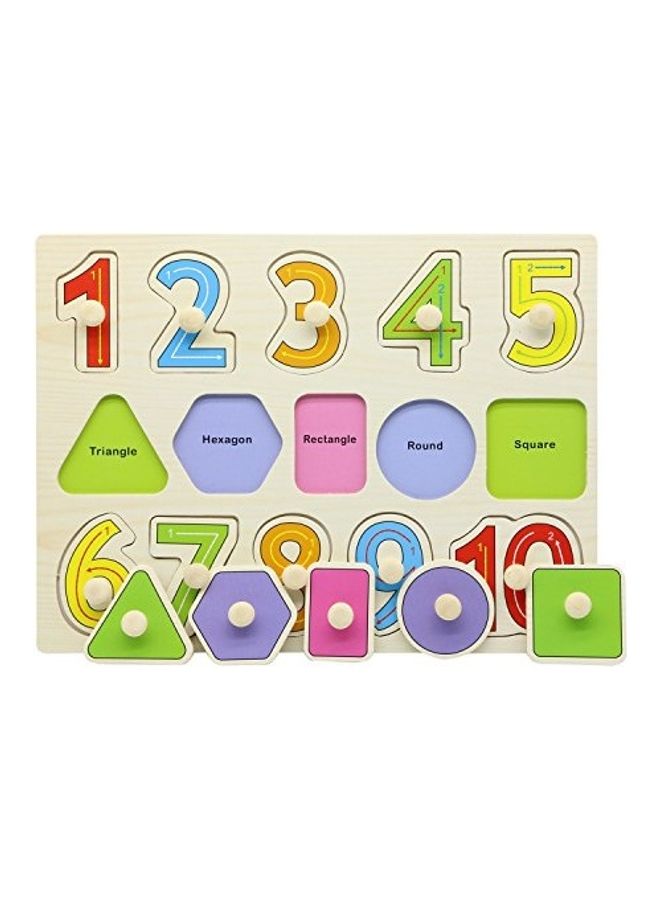 Wooden  Number Educational And Learning Puzzles Peg Toys - v1640867013/N52315884A_1