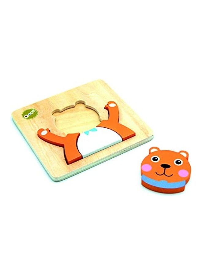 أوبس - Bear Toddler Puzzle Build And  Match Toy - Image 1