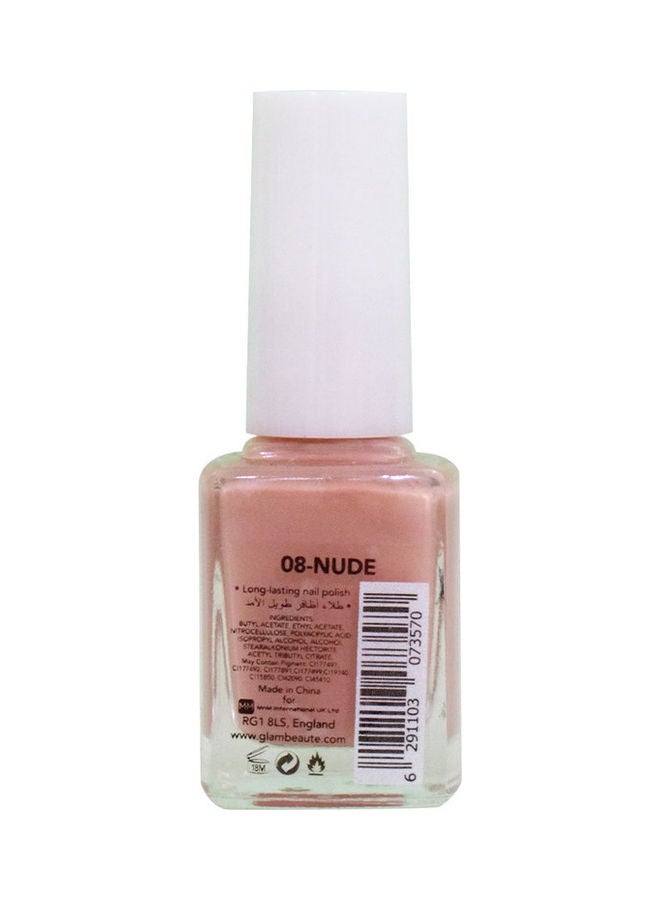 GLAMBeaute Nail Enamel 08 - Nude Nude  - Image 2