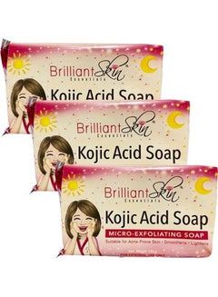Brilliant Skin Essentials 3-Piece Kojic Acid Micro-Exfoliating Soap 3 X 135grams 