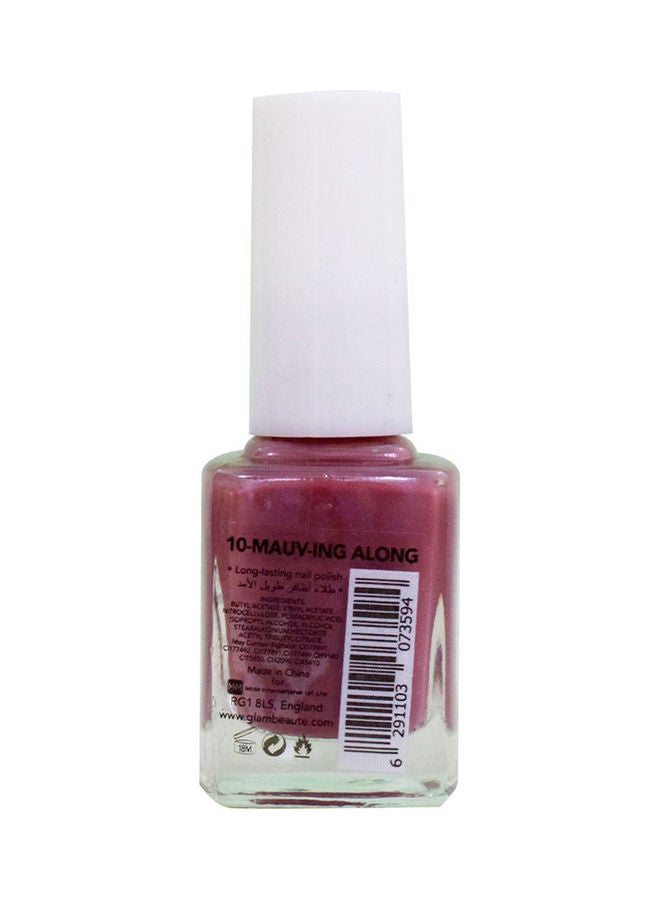 GLAMBeaute Nail Enamel 10 - Mauv-Ing Along Mauv-ing along  - Image 2
