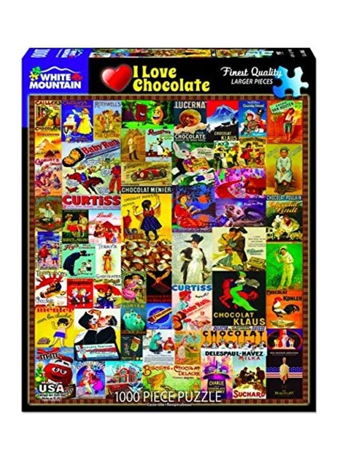 WHITE MOUNTAIN - 1000-Piece I Love Chocolate Jigsaw Puzzles Set - Image 1