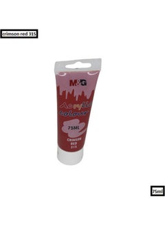 M&G Acrylic Colour Tube Crimson Red 