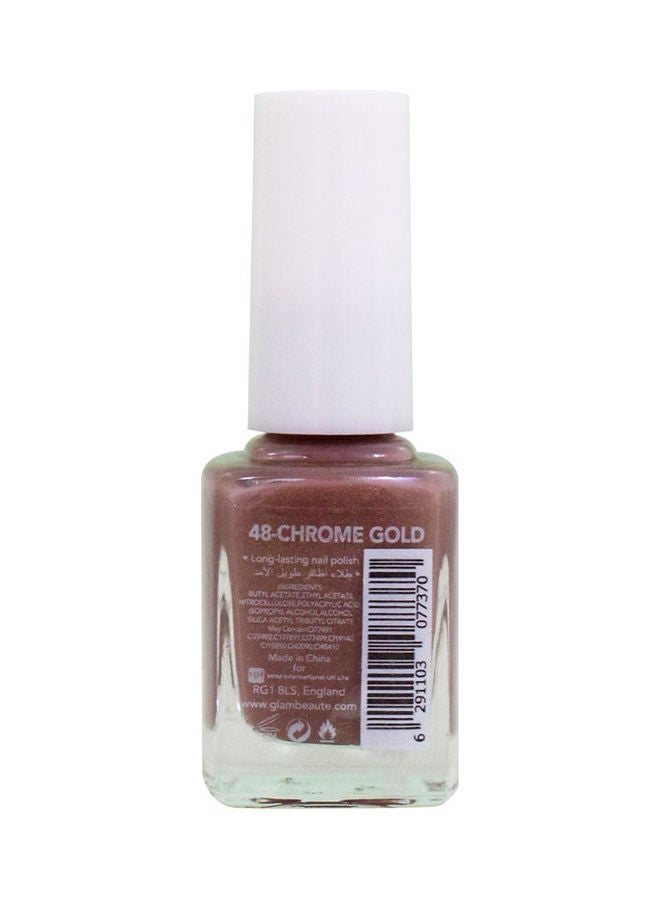 GLAMBeaute Nail Enamel 48 - Chrome Gold Chrome Gold  - Image 2