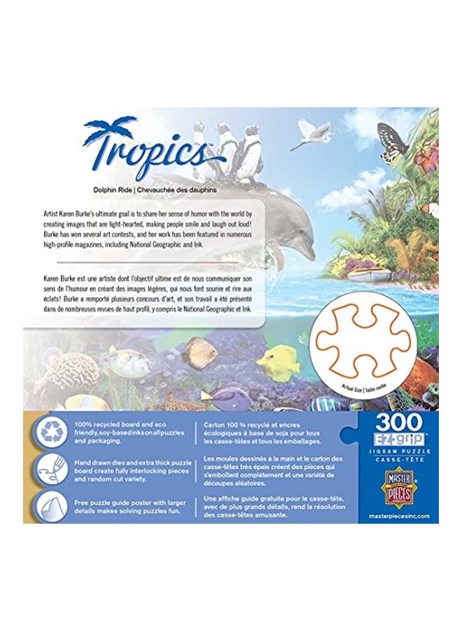 MasterPieces 300-Piece Dolphin's Ride Jigsaw Puzzles Set - Image 2
