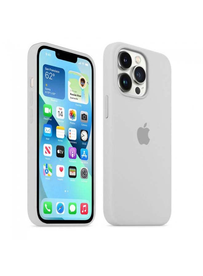MARGOUN - Protective Silicone Case Cover For iPhone 13 Pro Max (6.7 inch) Grey - Image 1