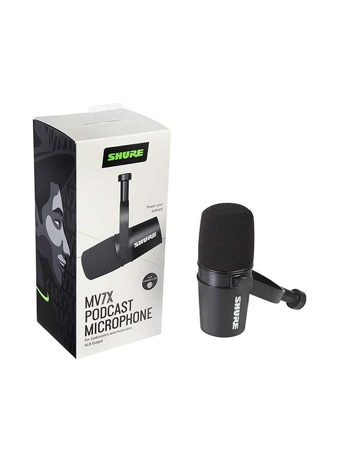 Shure - Professional Podcast Microphone MV7X Black - Image 1