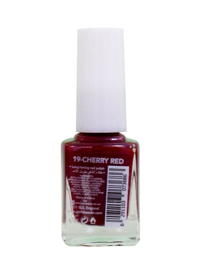 GLAMBeaute Nail Enamel 19 - Cherry Red Cherry Red  - Image 2