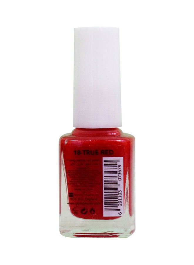 GLAMBeaute Nail Enamel 18 - True Red True Red  - Image 2