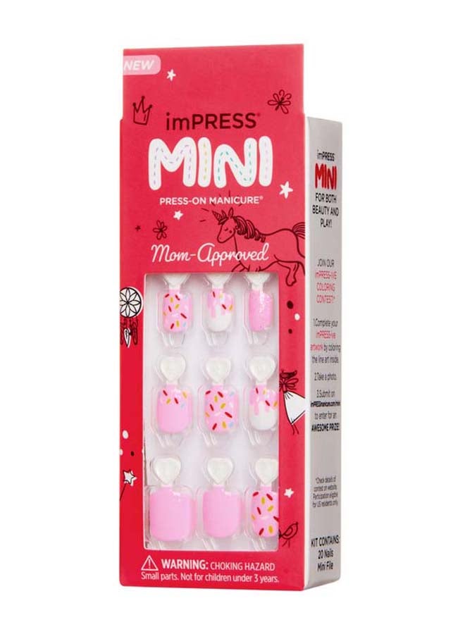 KISS Kids- Super Duper Nails Pink/White  - Image 3