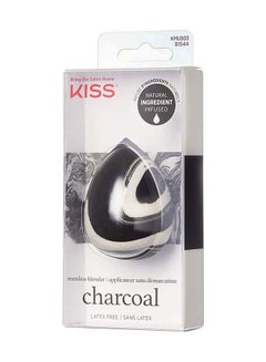KISS Charcoal Infused Make Up Sponge Black/White  - Image 3
