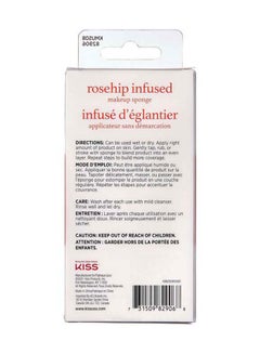 KISS Rose Hip Infused Make Up Sponge Peach  - Image 4
