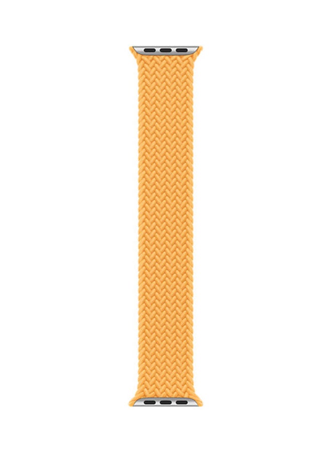 Techshare - Replacement Nylon Braided Solo Loop Sports Band Compatible for Apple Watch Series 7 41mm M Maize - Image 1