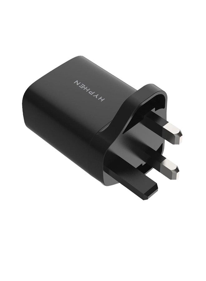 هايفن شاحن جداري Type-C بتقنية PD لون أسود. - Image 3