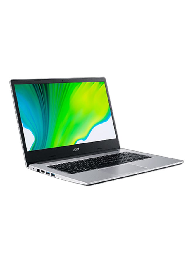 أيسر - لابتوب A314-22-R30F بشاشة مقاس 14 بوصة بدقة عالية الوضوح (1366x768) ومعالج ثنائي النواة ريزين‎/3 3250U ‎ ذاكرة رام DDR4 سعة 4 جيجابايت/ محرك أقراص صلبة HDD سعة 1 تيرابايت/ نظام DOS (من دون نظام تشغيل ويندوز) بطاقة رسومات إيه إم دي راديون english_arabic فضي نقي - Image 1