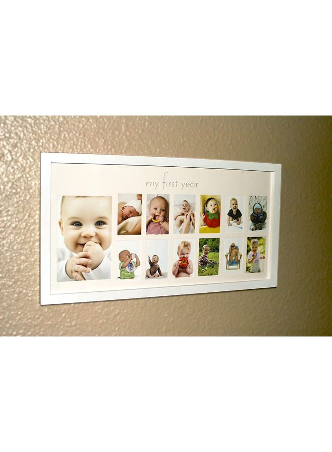 AIWANTO Baby's First Year Picture Frame White 57cm  - Image 2