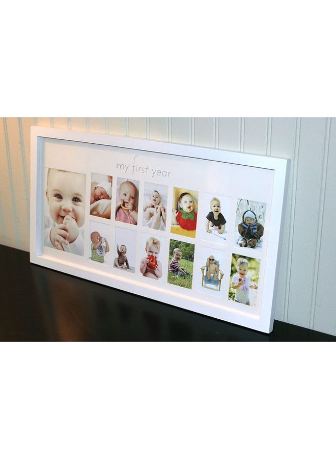 AIWANTO Baby's First Year Picture Frame White 57cm  - Image 3