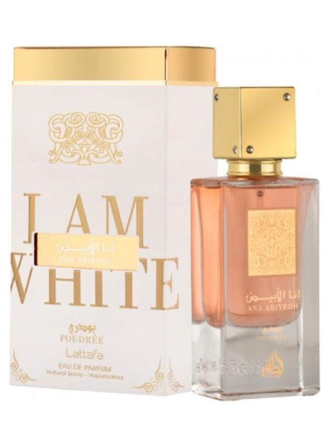 Lattafa I Am White Poudee EDP 60ml  - Image 1