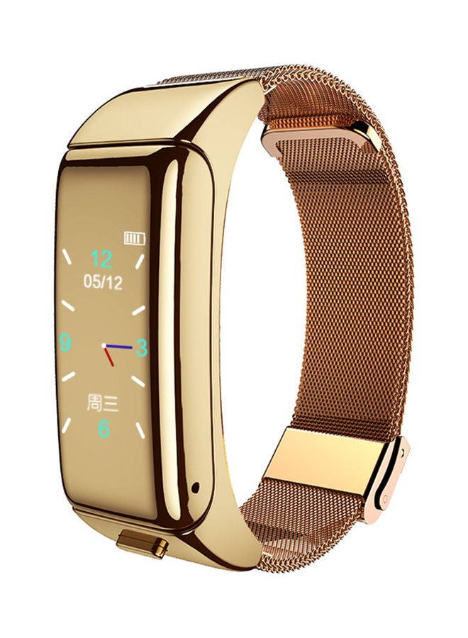 2 in 1 Bluetooth Headset Watch Gold  - Image 1