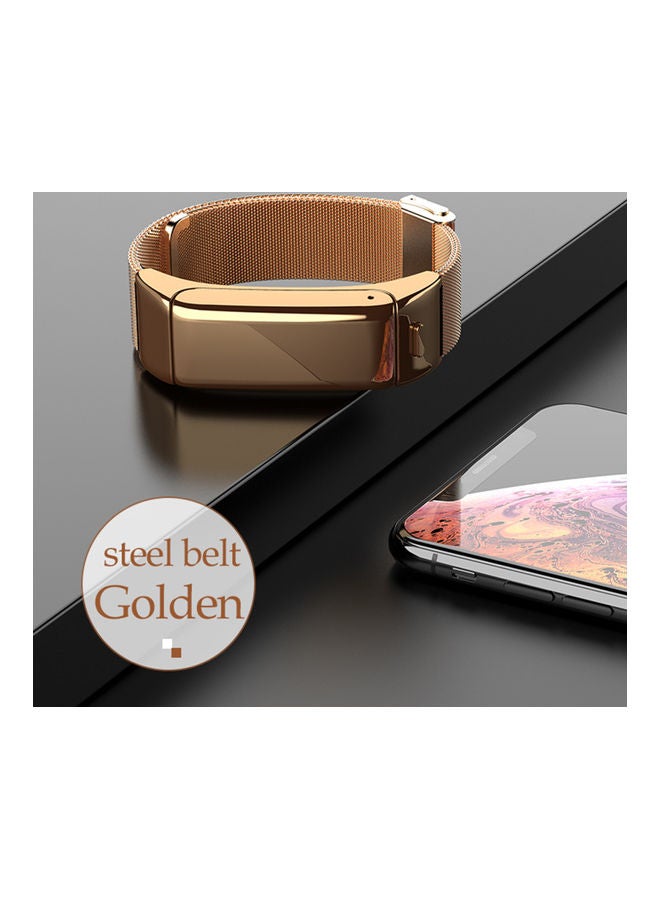 2 in 1 Bluetooth Headset Watch Gold  - Image 4