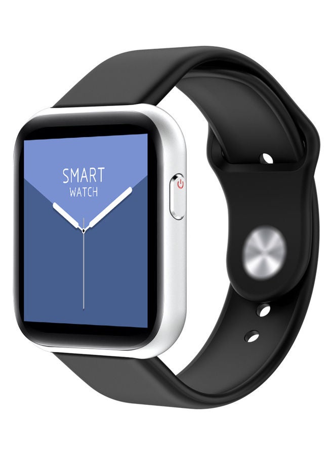 1.54-inch Full Touchscreen Smart Watch Compatible with Android/ iOS Silver/Black - Image 1
