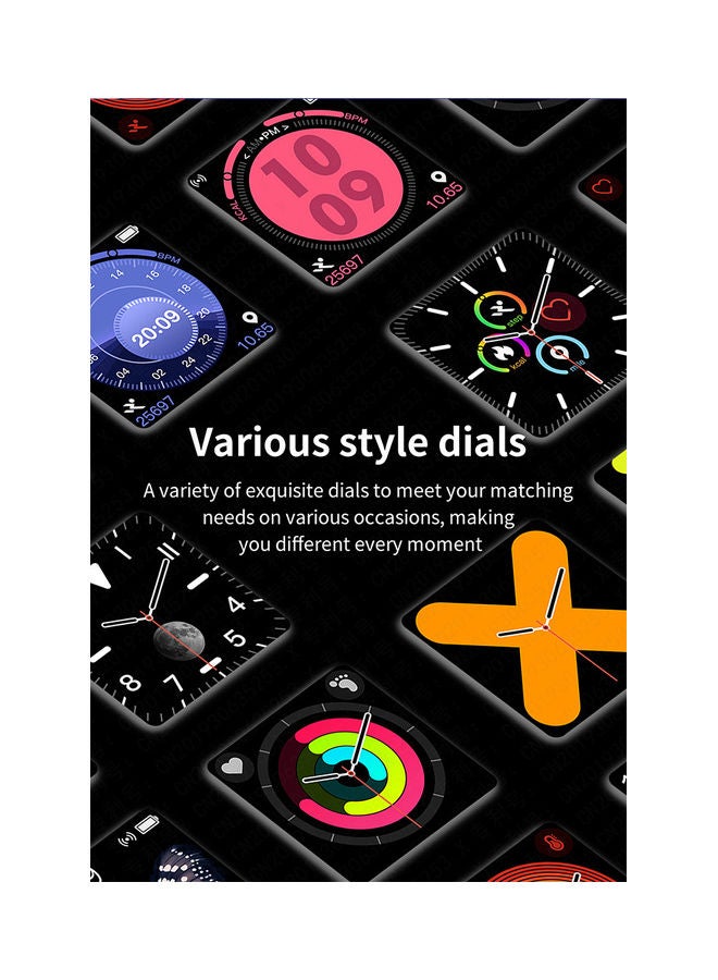 1.54-inch Full Touchscreen Smart Watch Compatible with Android/ iOS Silver/Black - Image 2