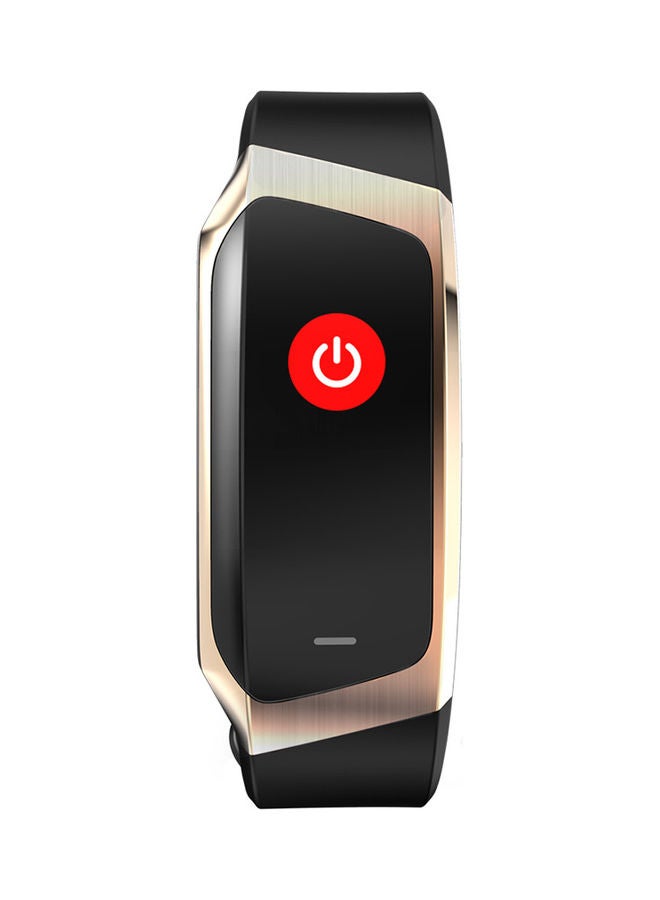 E18 Smart Bracelet Heart Rate Monitor Fitness Tracker Life Waterproof Sports Wristwatch for Android and IOS Black/Gold - Image 3