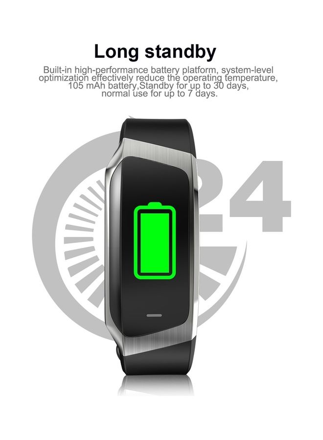 E18 Smart Bracelet Heart Rate Monitor Fitness Tracker Life Waterproof Sports Wristwatch for Android and IOS Black/Gold - Image 5