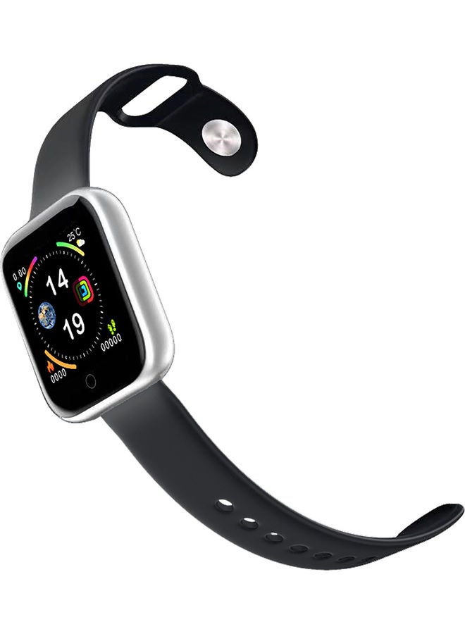 1.3-Inch Square Face Smart Bracelet Fitness Tracker IP67 Waterproof Sports Watch with Pedometer Heart Rate, Blood Pressure Monitor Compatible with Android iOS Silver - Image 2