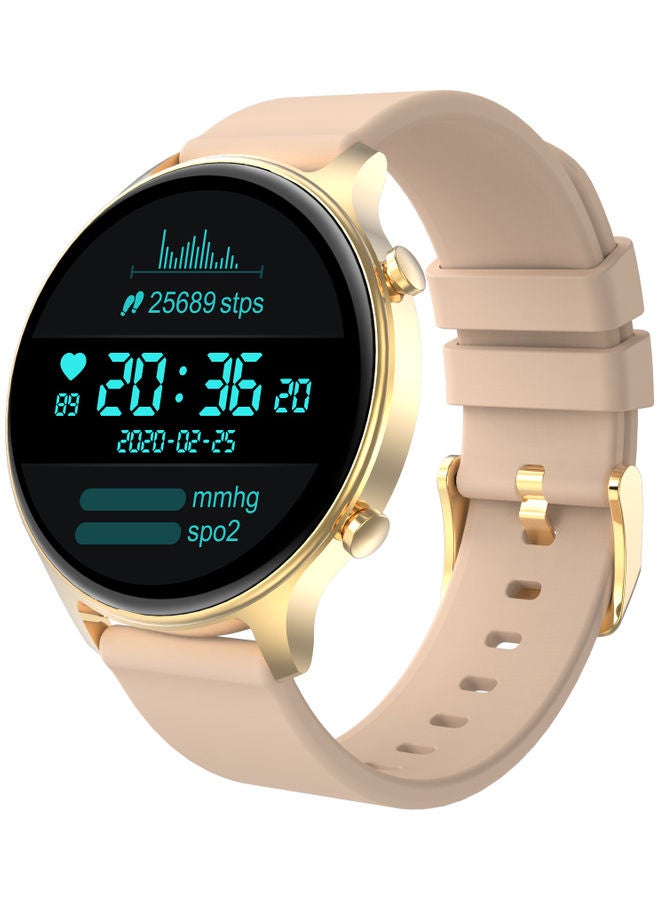 GULFLINK - Smart Watch for Android and iOS Phones Compatible with Apple iPhone, Samsung Gold - Image 1