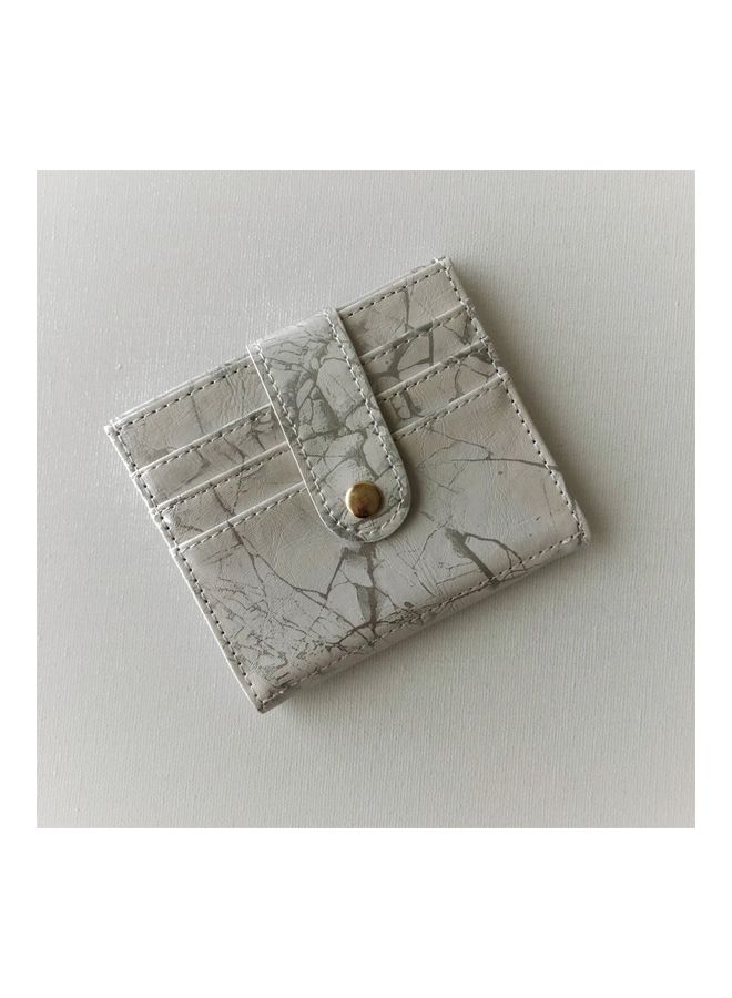 THE BLING STUDIO Marbled Card Holder White  - Image 2