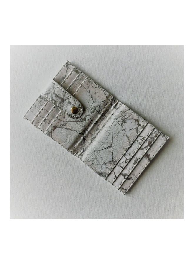 THE BLING STUDIO Marbled Card Holder White  - Image 5