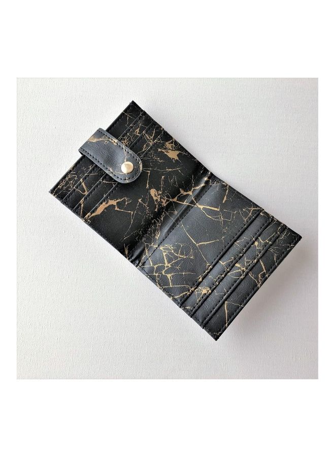 THE BLING STUDIO - Marbled Card Holder Black - Image 1
